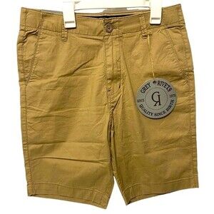 Grey Rivets Men’s Classic Fit Flat Front Shorts